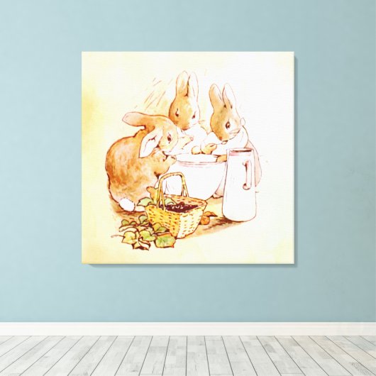 Toile Peter Rabbit Beatrix Potter (Insitu (Plancher de Bois))