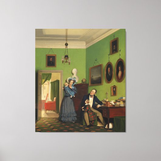 Toile Petersen Family Balance by Wilhelm Ferdinand Bendz (Recto)