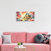 Toile Petit chalet Whimsical, Explosion de couleur (Insitu(Salon))