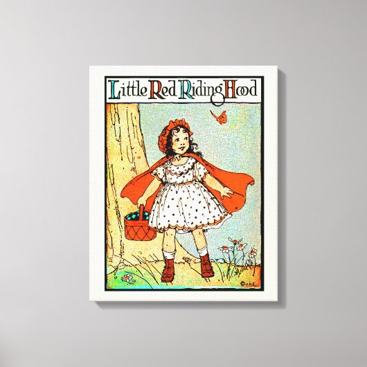 Toile Petit Chaperon Rouge Vintage Mignon (Recto)