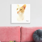 Toile Petit Chat Blondie Se Demandant (Insitu(Salon))