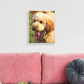 Toile Petit chien Goldendoodle (Insitu(Salon))