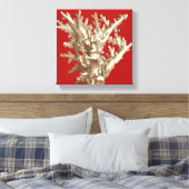 Toile Petit corail en rouge (Insitu(Chambre))