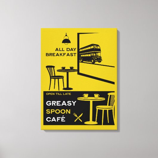 Toile Petit déjeuner anglais Greasy Spoon (Recto)