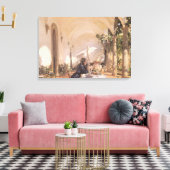 Toile Petit déjeuner dans la Loggia par John Singer Sarg (Insitu(Salon))