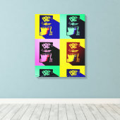 Toile Petit-déjeuner de champions pop art (Insitu (Plancher de Bois))