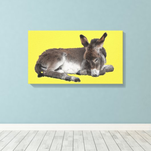 Toile Petit Dos De Chocolat Bébé Foal Posé Vers Le Bas (Insitu (Plancher de Bois))