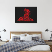 Toile Petit dragon rouge (Insitu(Chambre))
