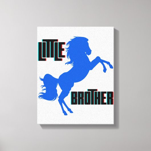 Toile Petit frère élevage de chevaux (Recto)