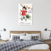 Toile Petit Garçon Montrant Ses Cadeaux (Insitu(Chambre))