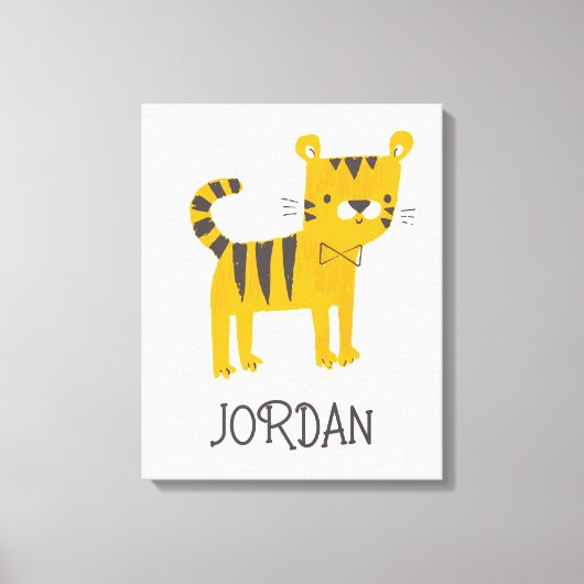 Toile Petit homme | Cravate Tiger Bow (Recto)