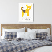 Toile Petit homme | Cravate Tiger Bow (Insitu(Chambre))