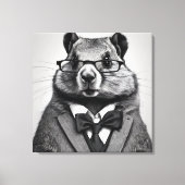 Toile petit malin marmotte (Recto)