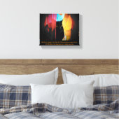 Toile Petit oeil vert...Harold Monro citation (Insitu(Chambre))