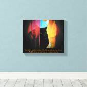 Toile Petit oeil vert...Harold Monro citation (Insitu (Plancher de Bois))