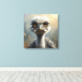 Toile Petit oiseau d'autruche (Insitu (Plancher de Bois))