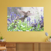 Toile Petit Oiseau En Lavande (Insitu(Salon))