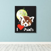 Toile Petit panda (Ailurus fulgens) (Insitu (Plancher de Bois))