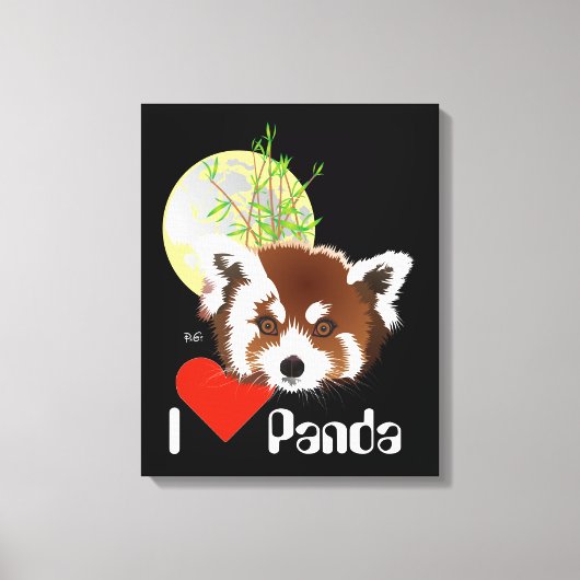 Toile Petit panda (Ailurus fulgens) (Recto)