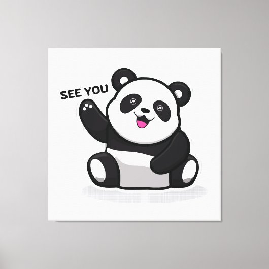 Toile petit panda mignon (Recto)