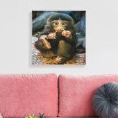 Toile Petit singe idiot (Insitu(Salon))