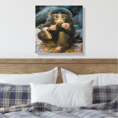 Toile Petit singe idiot (Insitu(Chambre))