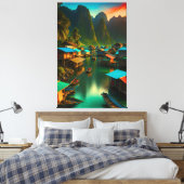 Toile Petit village de pêcheurs indonésien (Insitu(Chambre))