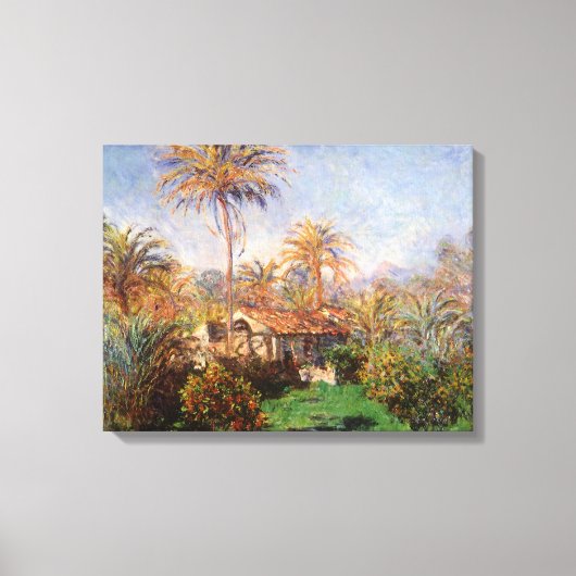 Toile Petite ferme rurale à Bordighera par Claude Monet (Recto)