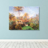 Toile Petite ferme rurale à Bordighera par Claude Monet (Insitu (Plancher de Bois))