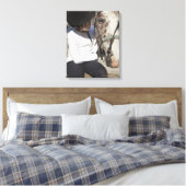 Toile Petite fille avec son cheval (Insitu(Chambre))