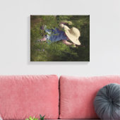 Toile Petite fille sur une aile (Insitu(Salon))