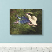 Toile Petite fille sur une aile (Insitu (Plancher de Bois))