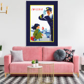 Toile Petite fille Swissair - M (Insitu(Salon))