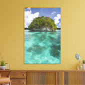 Toile Petite île à Palau, Micronésie Note la vague (Insitu(Salon))