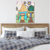 Toile Petite Maison Grandes Fleurs (Insitu(Chambre))