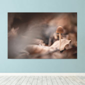 Toile Petite photo de la nature des champignons (Insitu (Plancher de Bois))