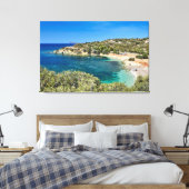 Toile Petite plage en Sardaigne avec eau turquoise (Insitu(Chambre))