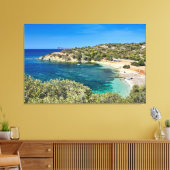 Toile Petite plage en Sardaigne avec eau turquoise (Insitu(Salon))
