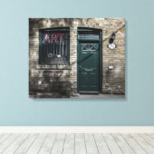 Toile Petite rue Tiny No 11 version couleur (Insitu (Plancher de Bois))