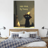 Toile Petite Sorcière, Grands Rêves (Insitu(Chambre))