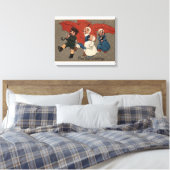 Toile Petits enfants avec parapluies (Insitu(Chambre))