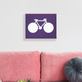 Toile petits points blancs / rouges (Insitu(Salon))