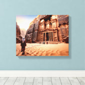 Toile Petra's Treasury at Dawn (Insitu (Plancher de Bois))