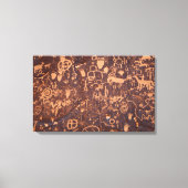 Toile Petroglyphes Rock (Recto)