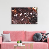 TOILE PETROGLYPHS NEVADA DÉSERT AMÉRICAIN SUD-OUEST (Insitu(Salon))