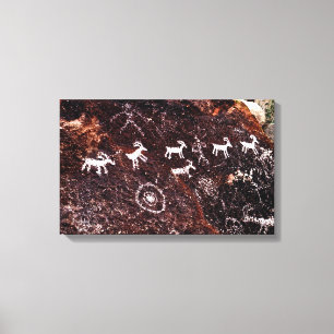 TOILE PETROGLYPHS NEVADA DÉSERT AMÉRICAIN SUD-OUEST