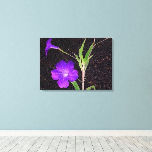 Toile Petunia violet mexicain (Insitu (Plancher de Bois))
