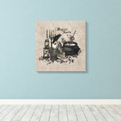 Toile PEU DE TÉMOINS vintages D'Halloween (Insitu (Plancher de Bois))