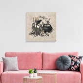 Toile PEU DE TÉMOINS vintages D'Halloween (Insitu(Salon))