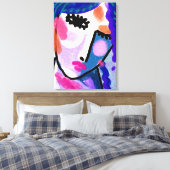 Toile Peut-être le portrait numérique Abstrait d'une fem (Insitu(Chambre))
